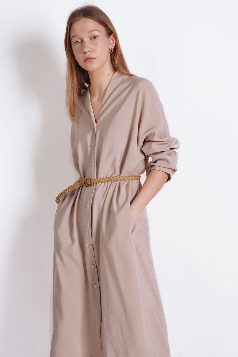 Oversize shirt dress