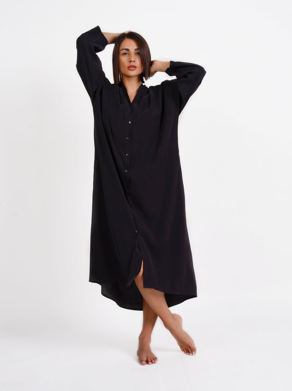 Oversize shirt dress